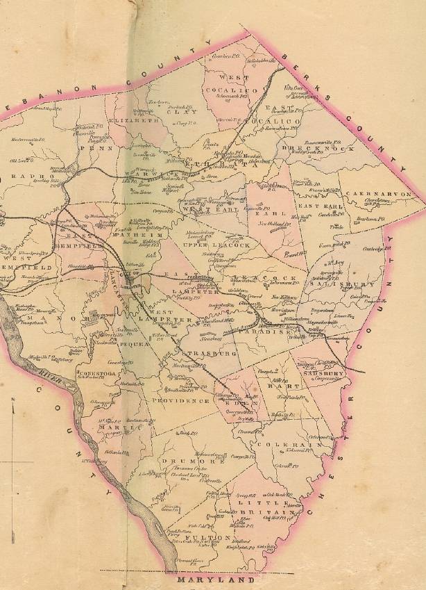 Map Of Lancaster County Pa Maping Resources